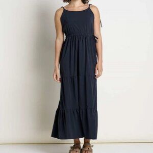 Toad & Co Sunkissed Tiered Sleeveless Dress - Black,  size M